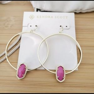 NWOT Kendra Scott Elora hoop earrings